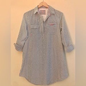 Vineyard Vines seersucker Performance Coverup size 6 EUC